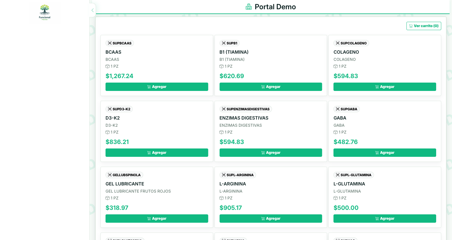 Catálogo del distribuidor con tarjetas de producto